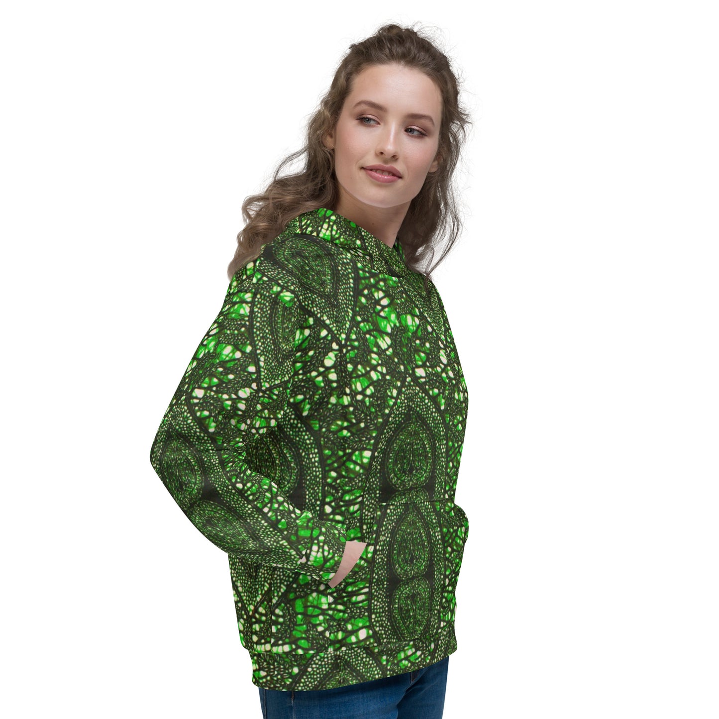 Green Peas Ankara Unisex Hoodie