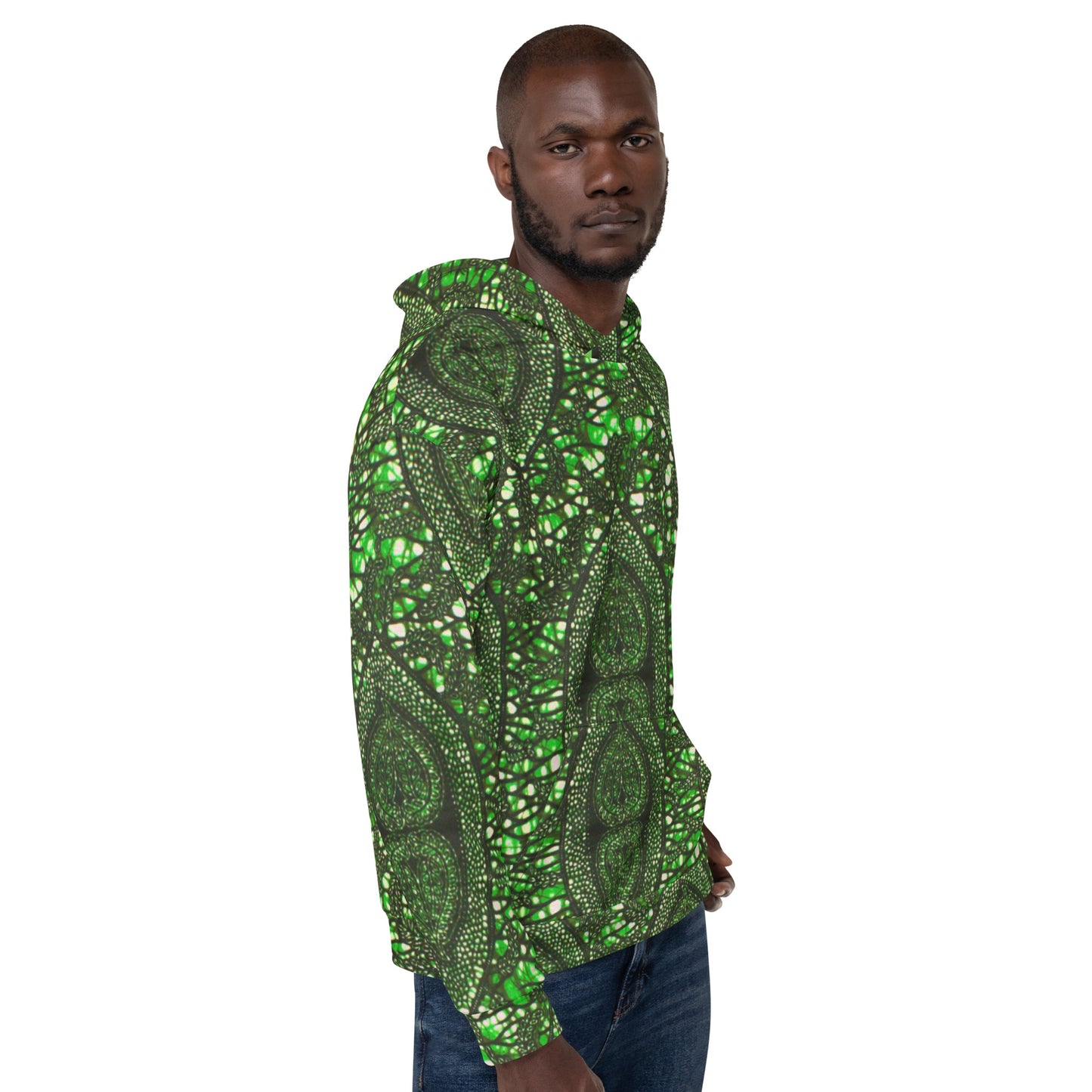 Green Peas Ankara Unisex Hoodie