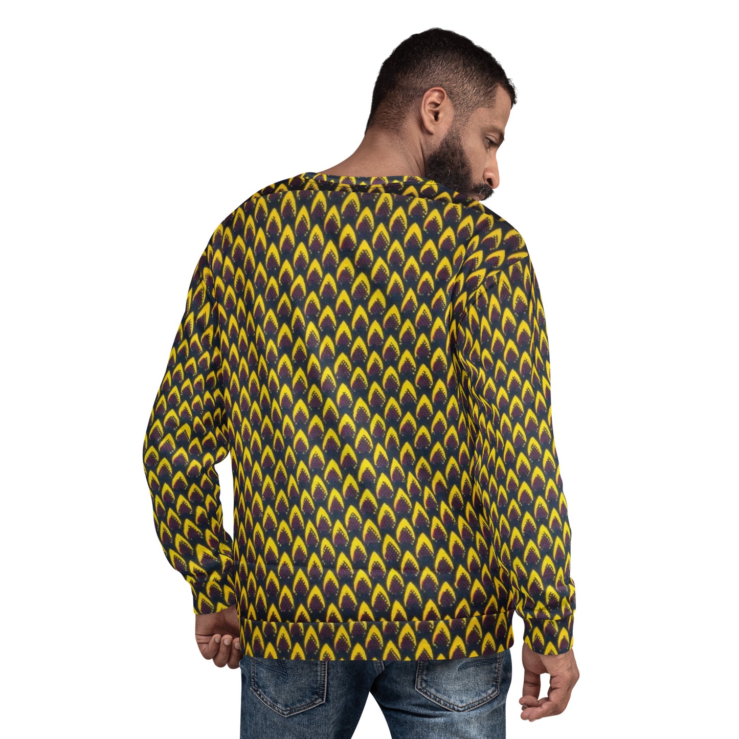 Yellow Flame Ankara Unisex Sweatshirt