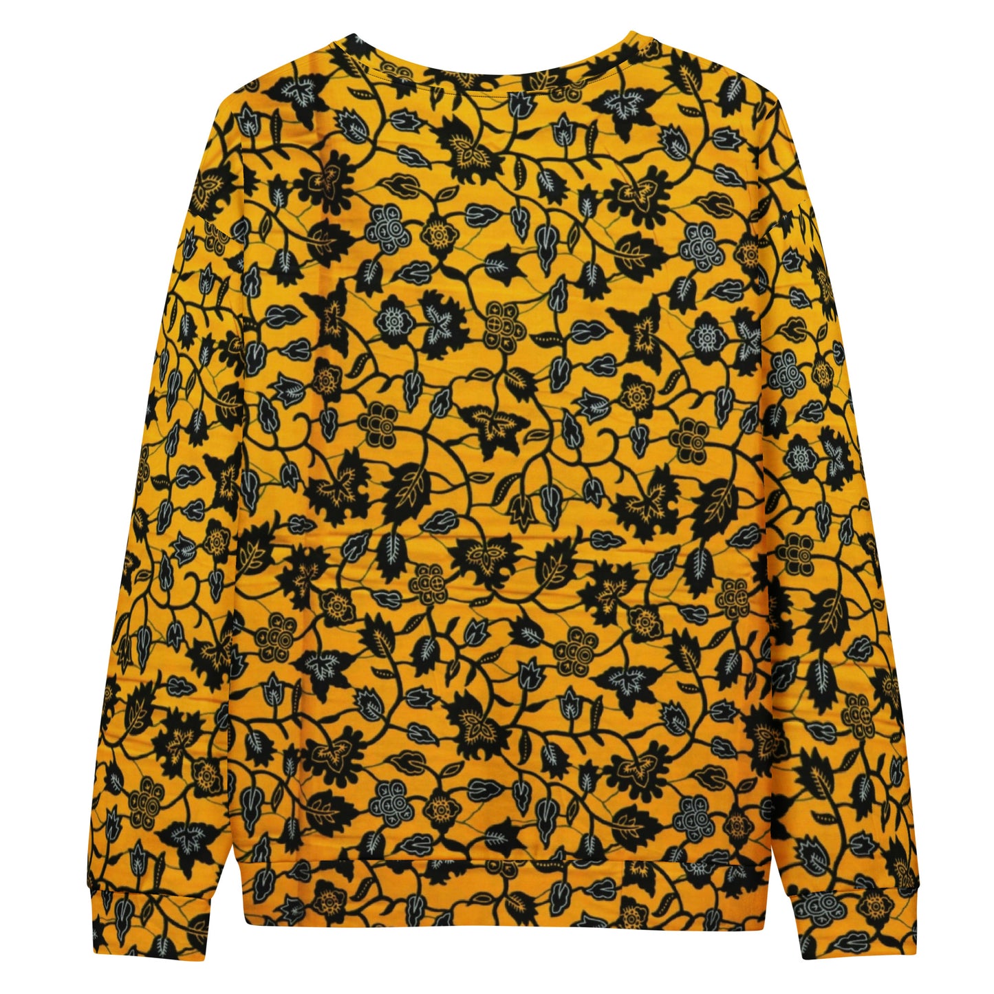 Yellow Leaves Ankara Unisex Sweatshirt