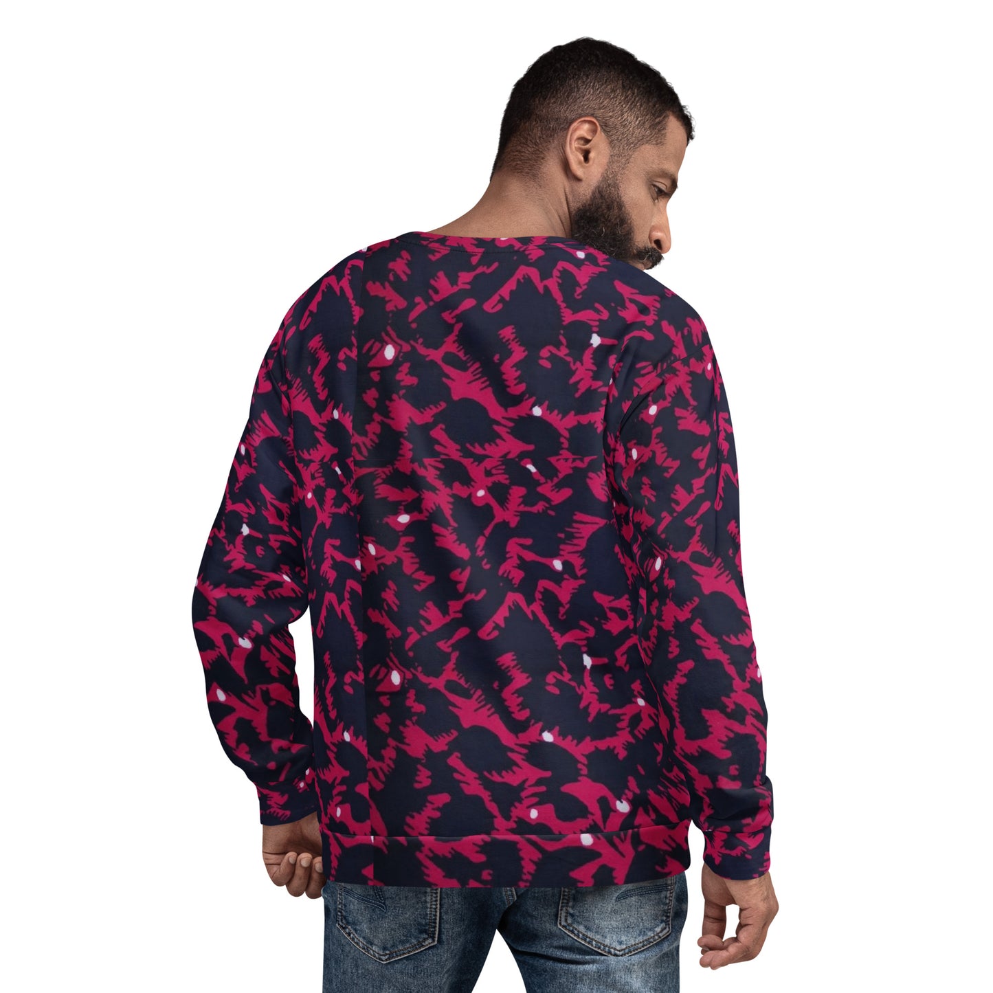 Pink Leopard Ankara Unisex Sweatshirt