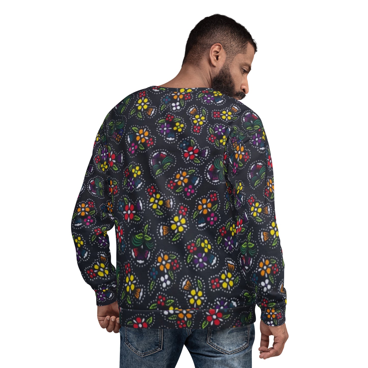 Multicolour Dark Ankara Unisex Sweatshirt