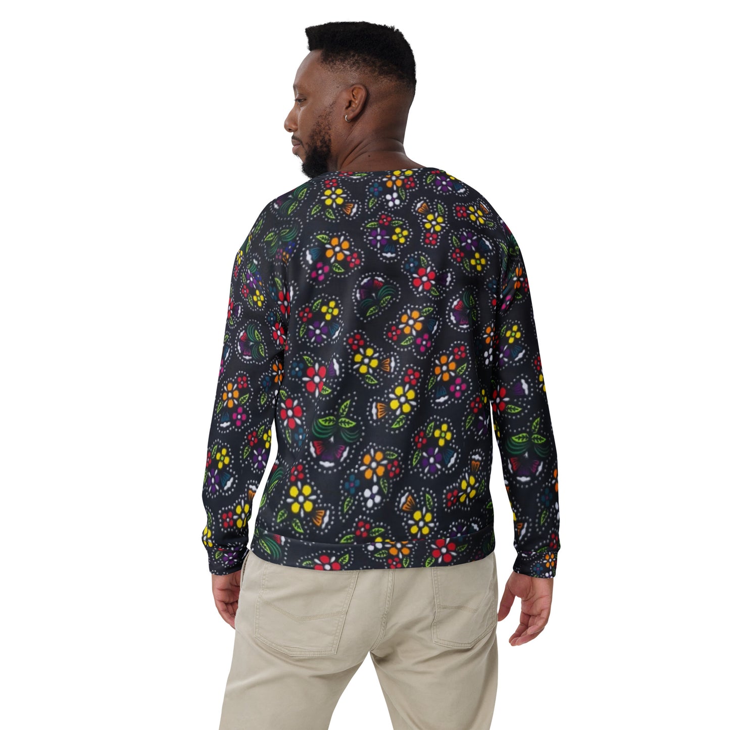 Multicolour Dark Ankara Unisex Sweatshirt