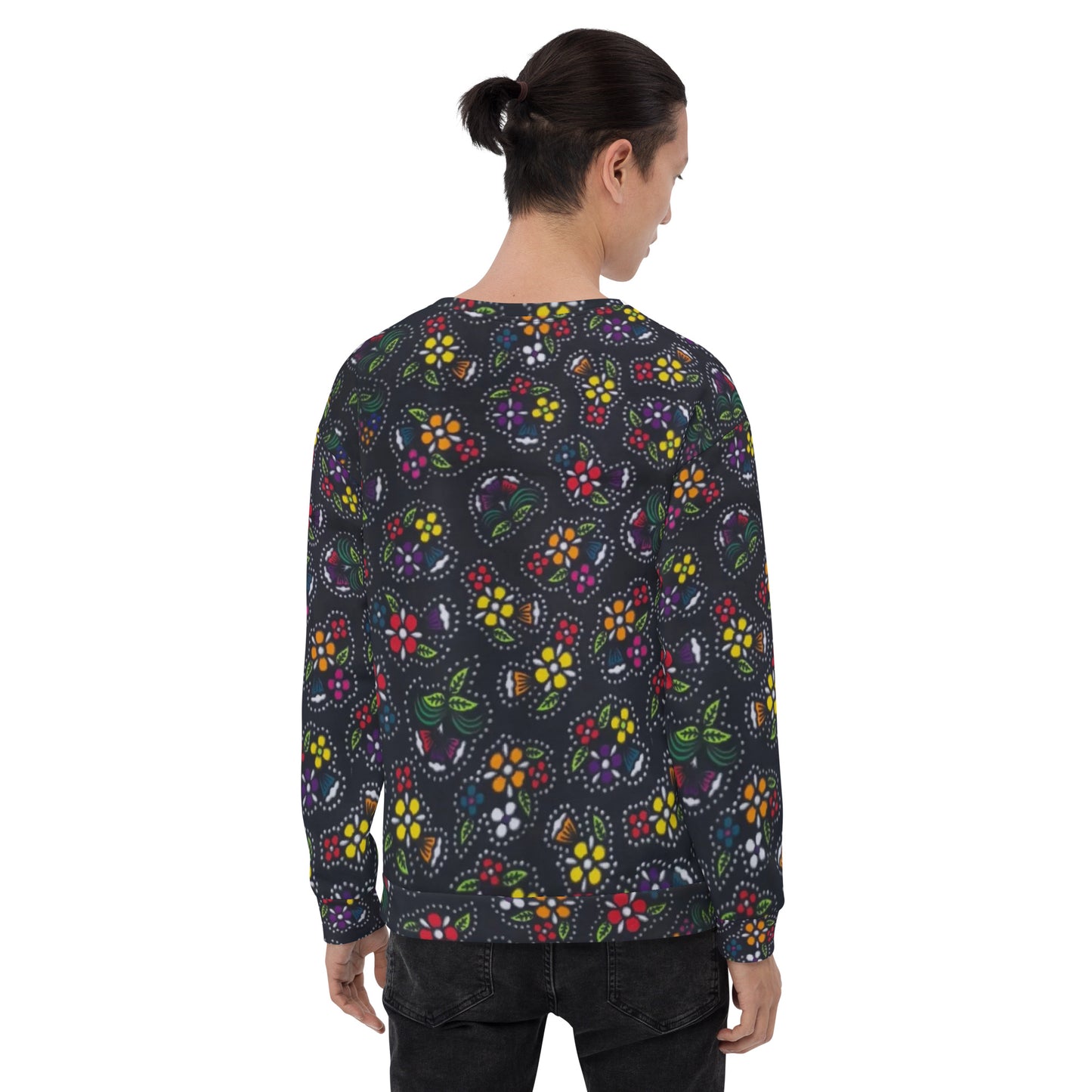 Multicolour Dark Ankara Unisex Sweatshirt