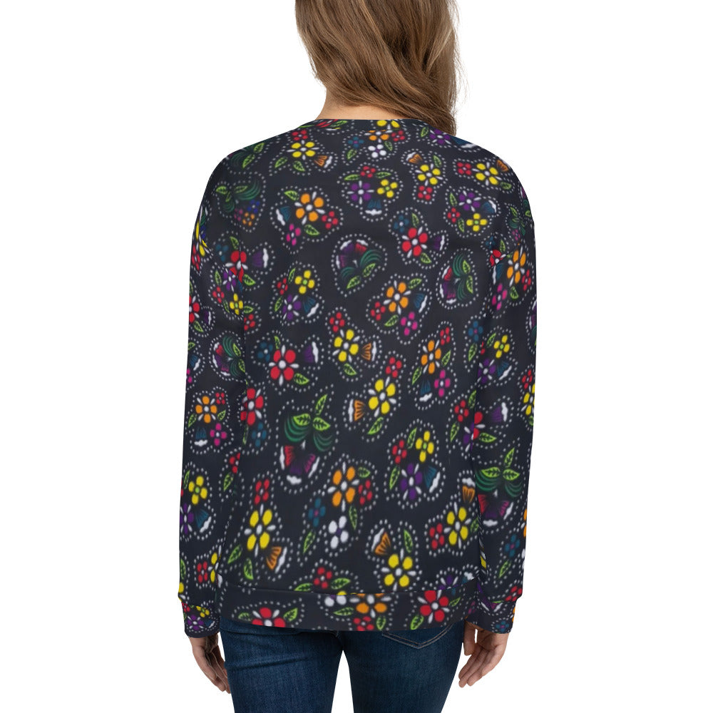 Multicolour Dark Ankara Unisex Sweatshirt