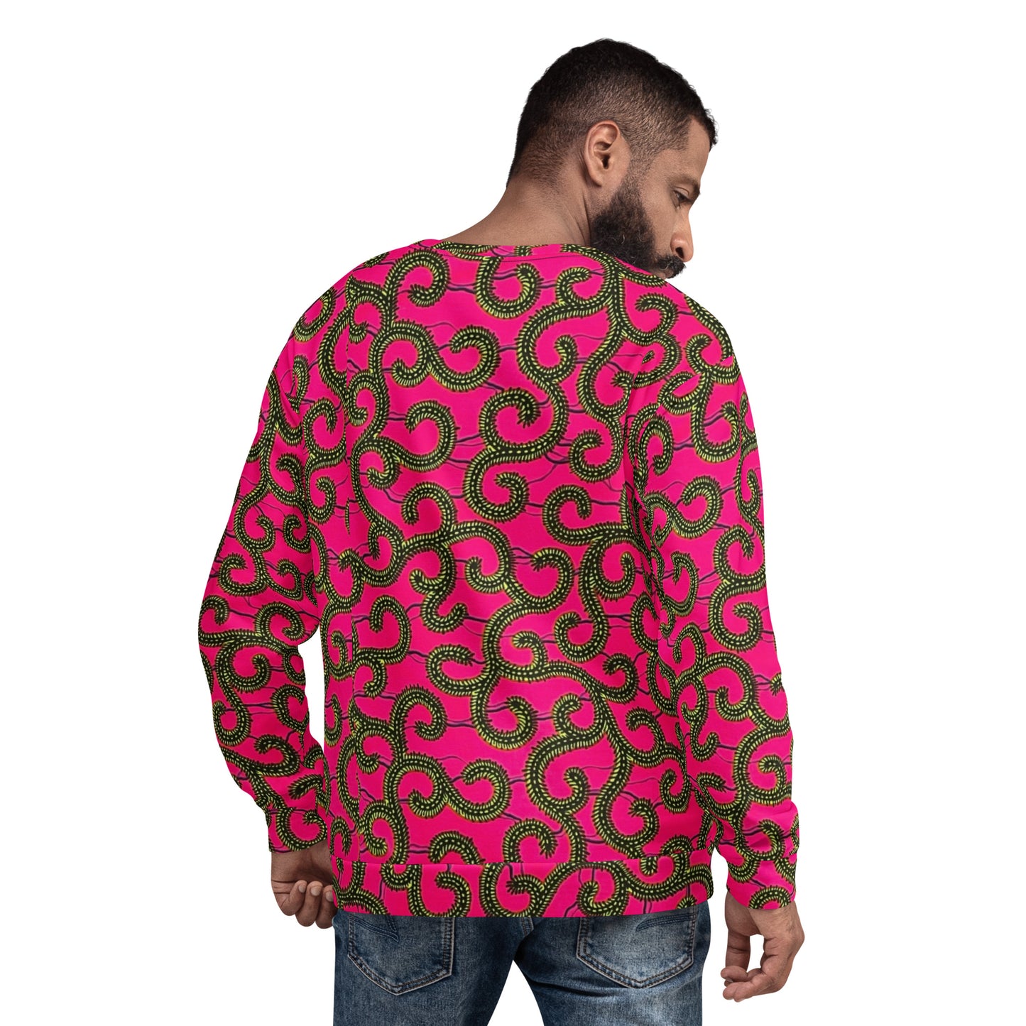 Pink Ankara Unisex Sweatshirt