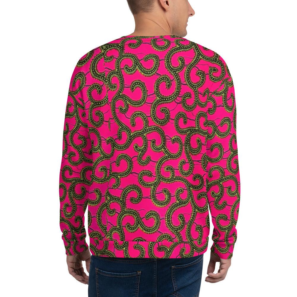 Pink Ankara Unisex Sweatshirt