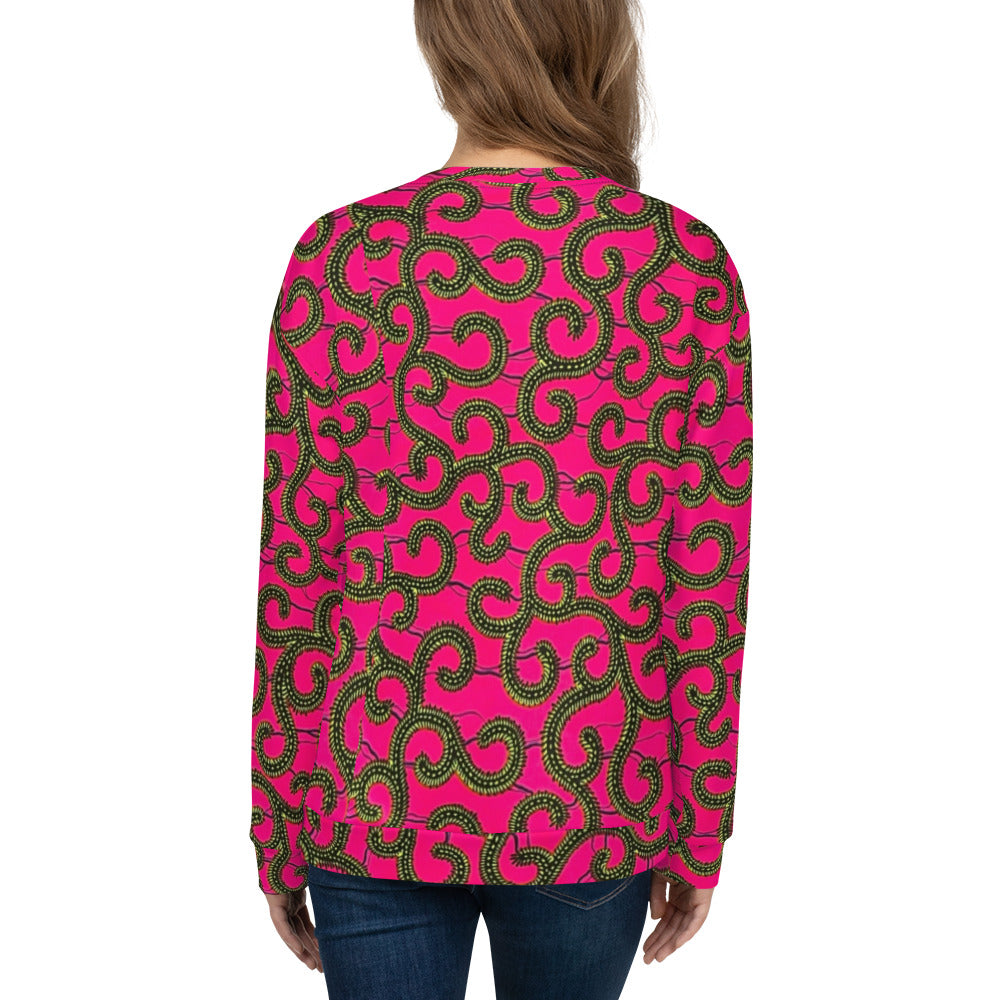 Pink Ankara Unisex Sweatshirt