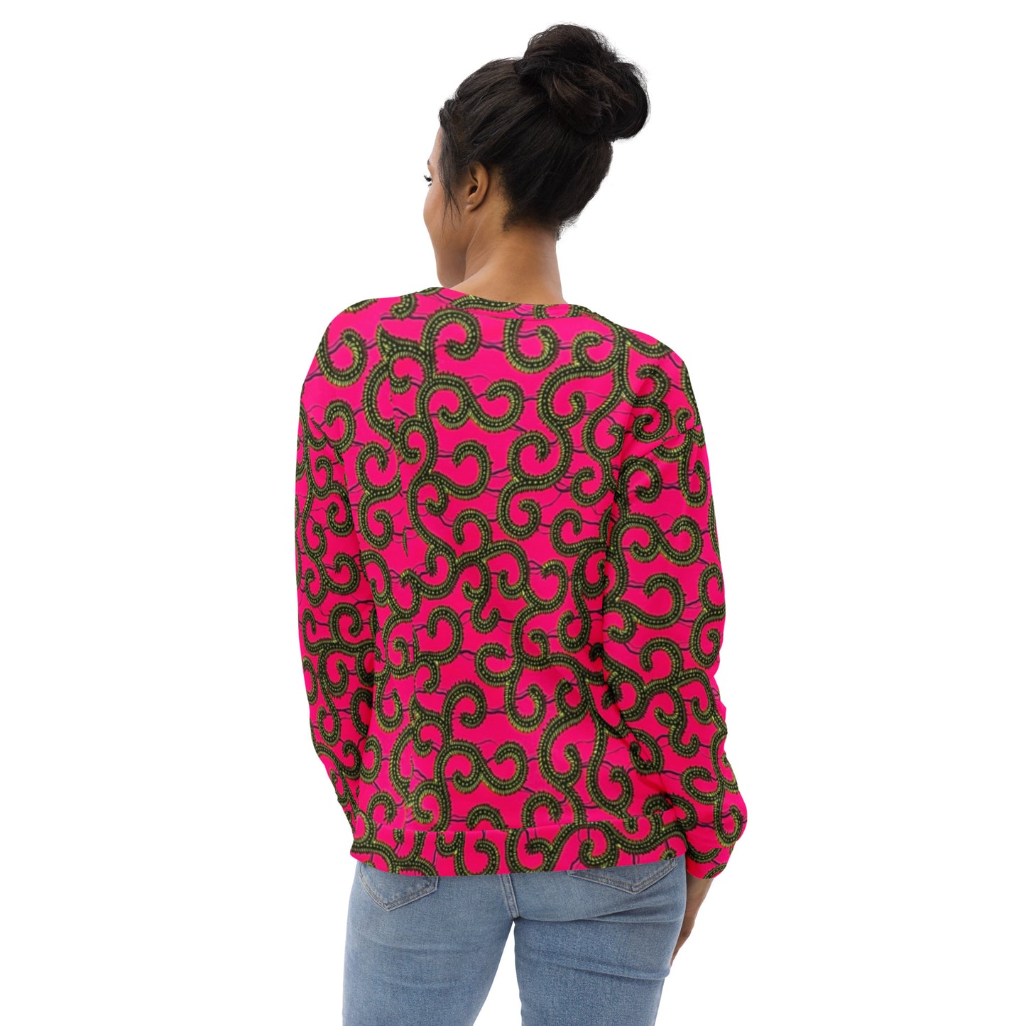 Pink Ankara Unisex Sweatshirt