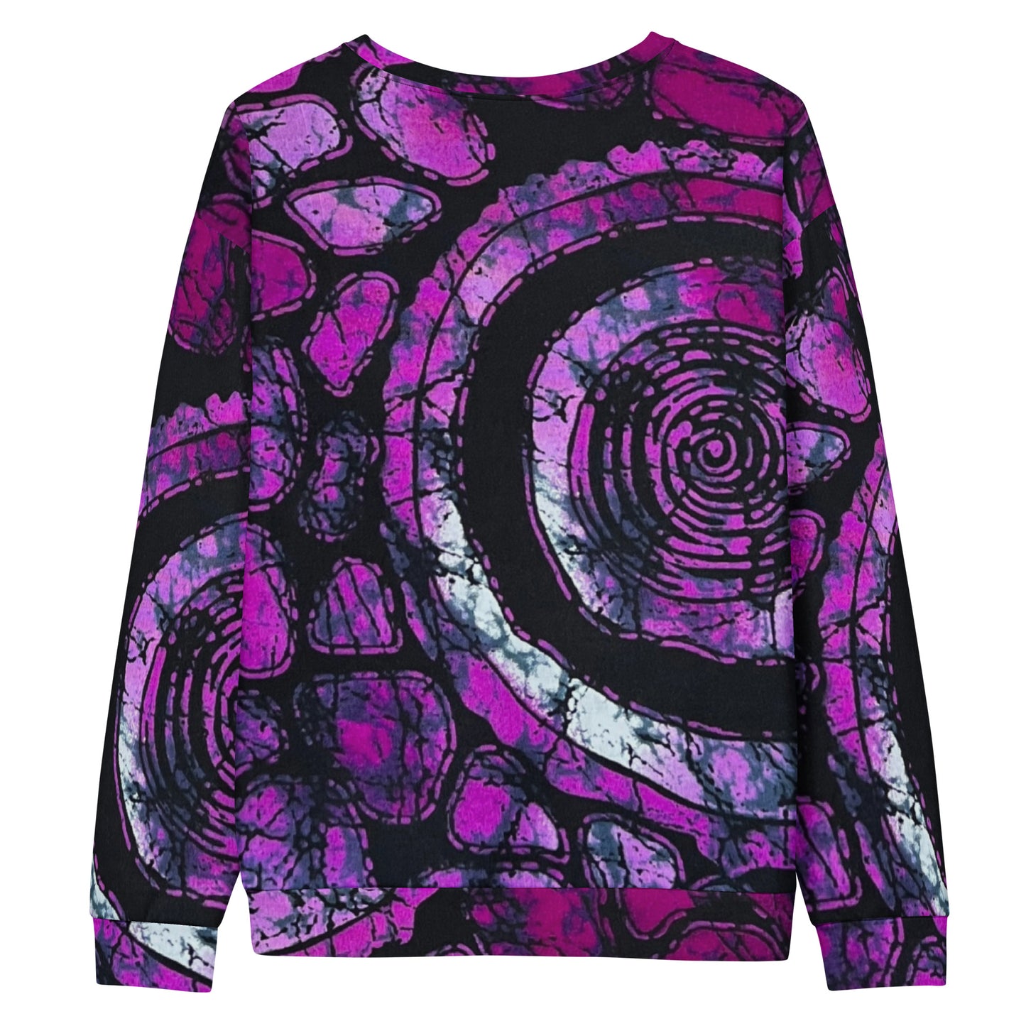 Purple Black Ankara Unisex Sweatshirt