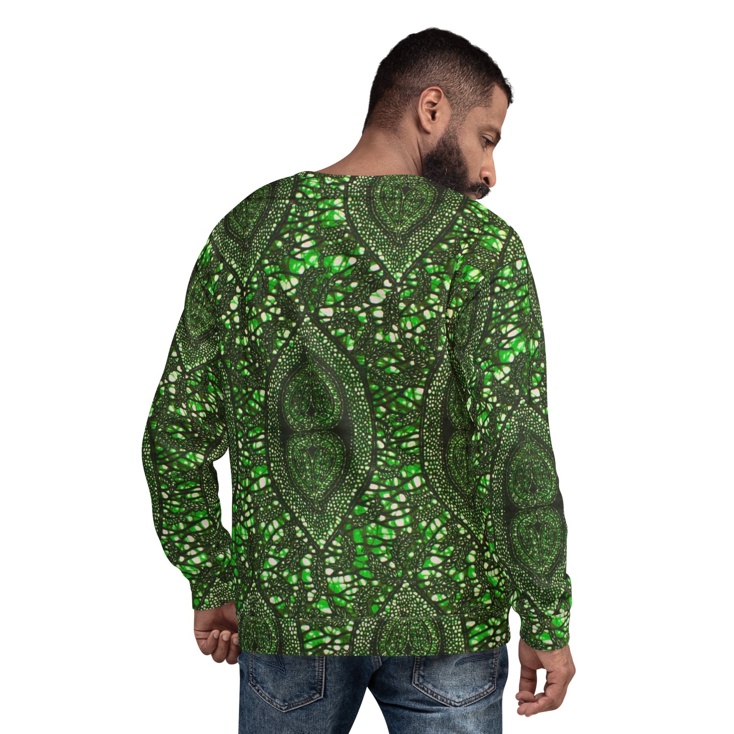 Green Peas Ankara Unisex Sweatshirt