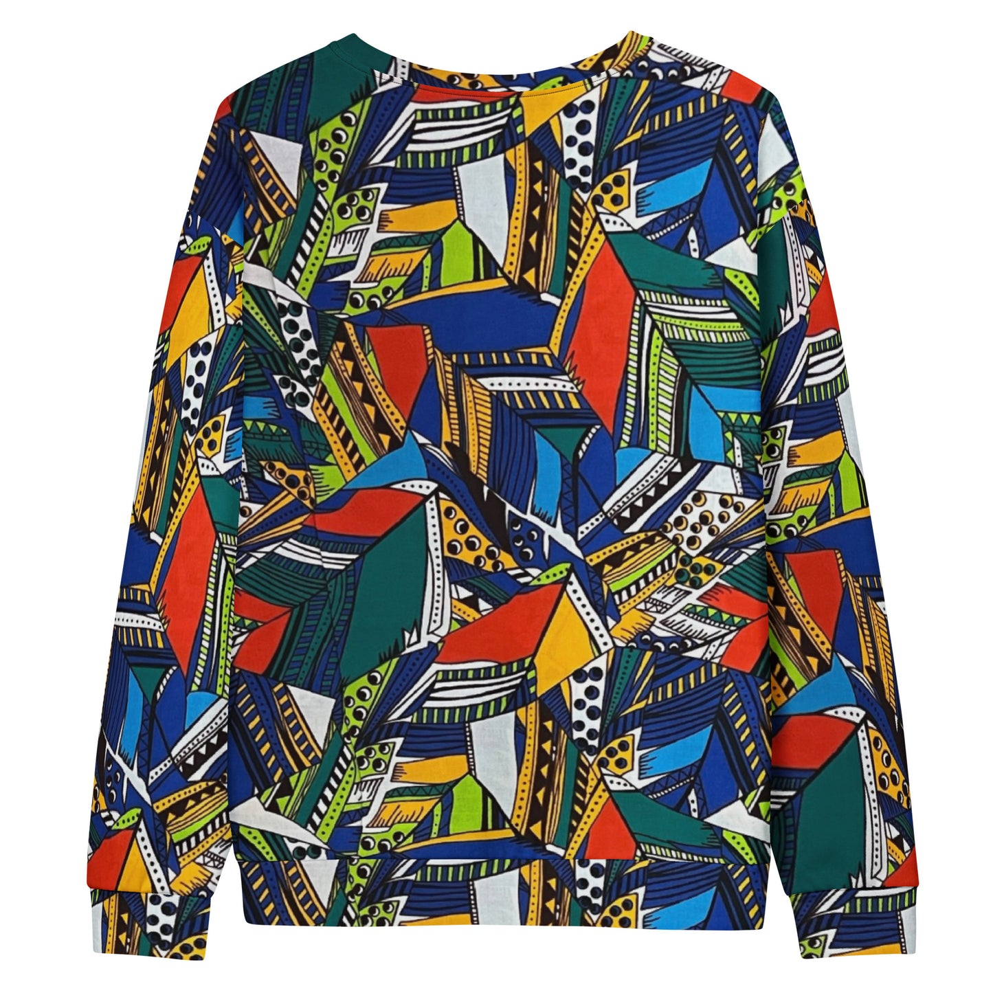 Multicolour Shapes Ankara Unisex Sweatshirt