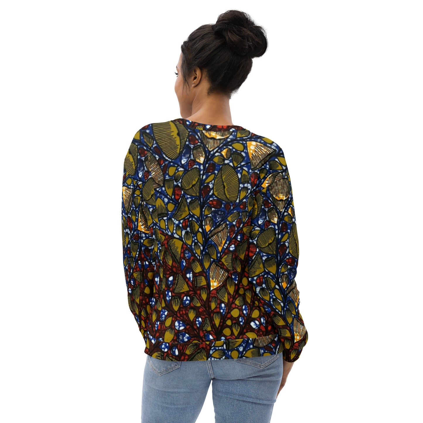 Leafy Abstract Ankara Unisex Sweatshirt