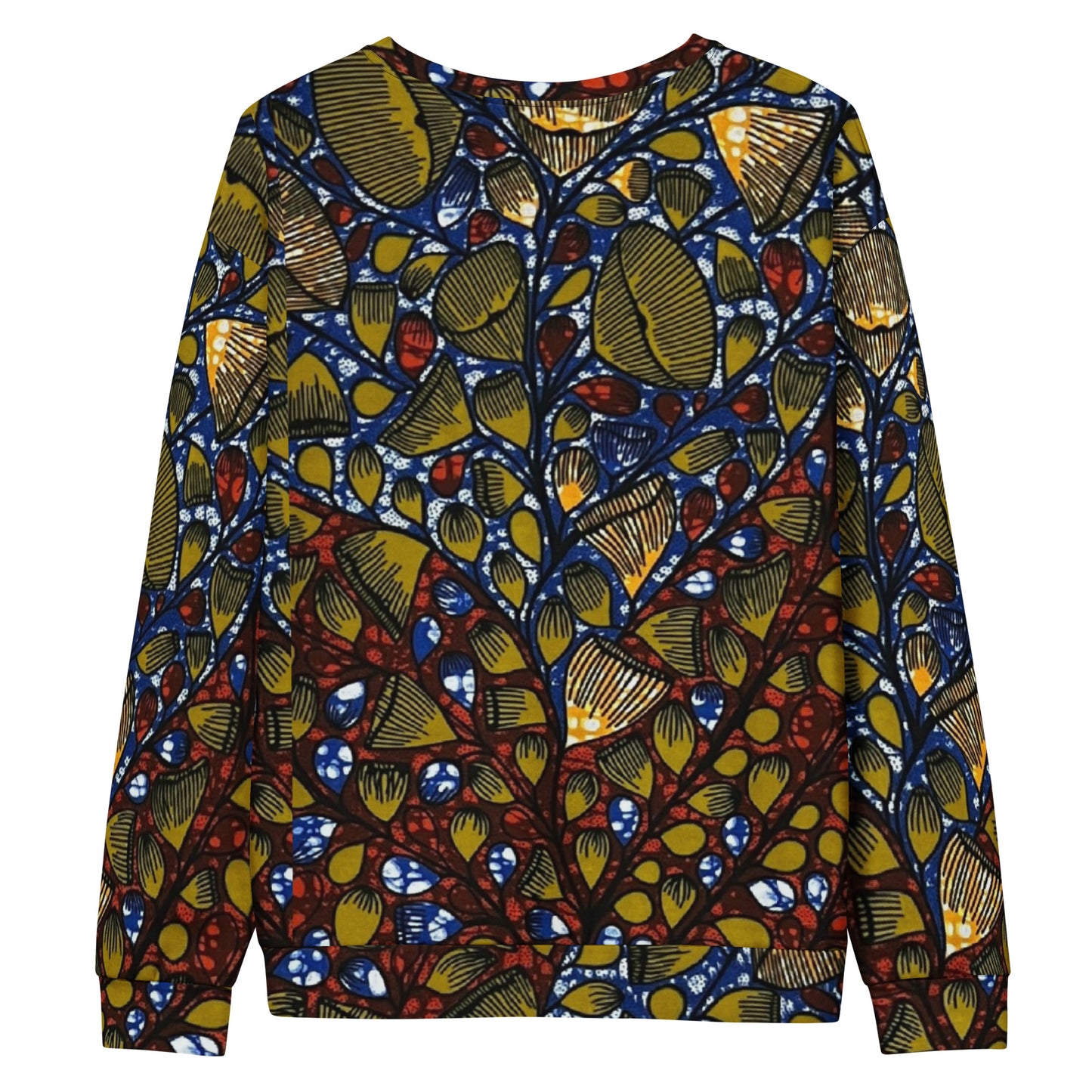 Leafy Abstract Ankara Unisex Sweatshirt