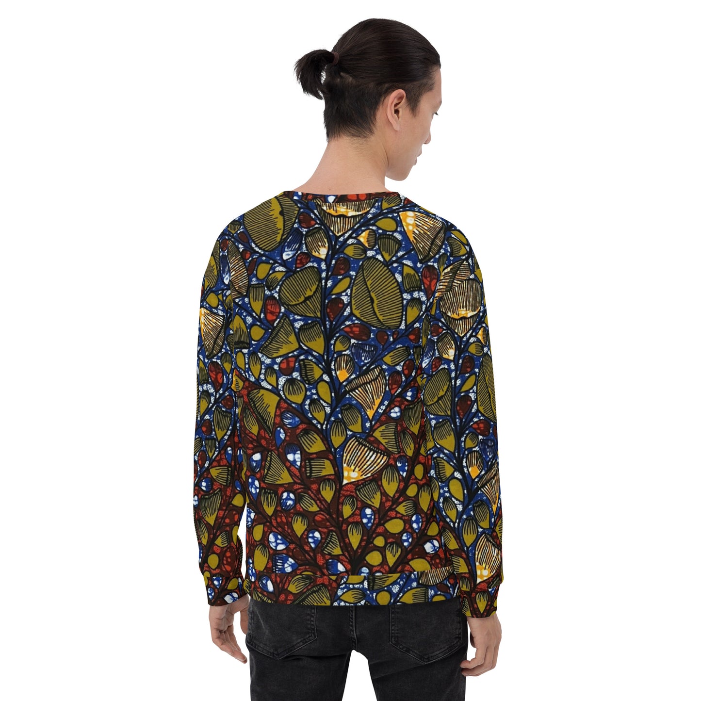 Leafy Abstract Ankara Unisex Sweatshirt