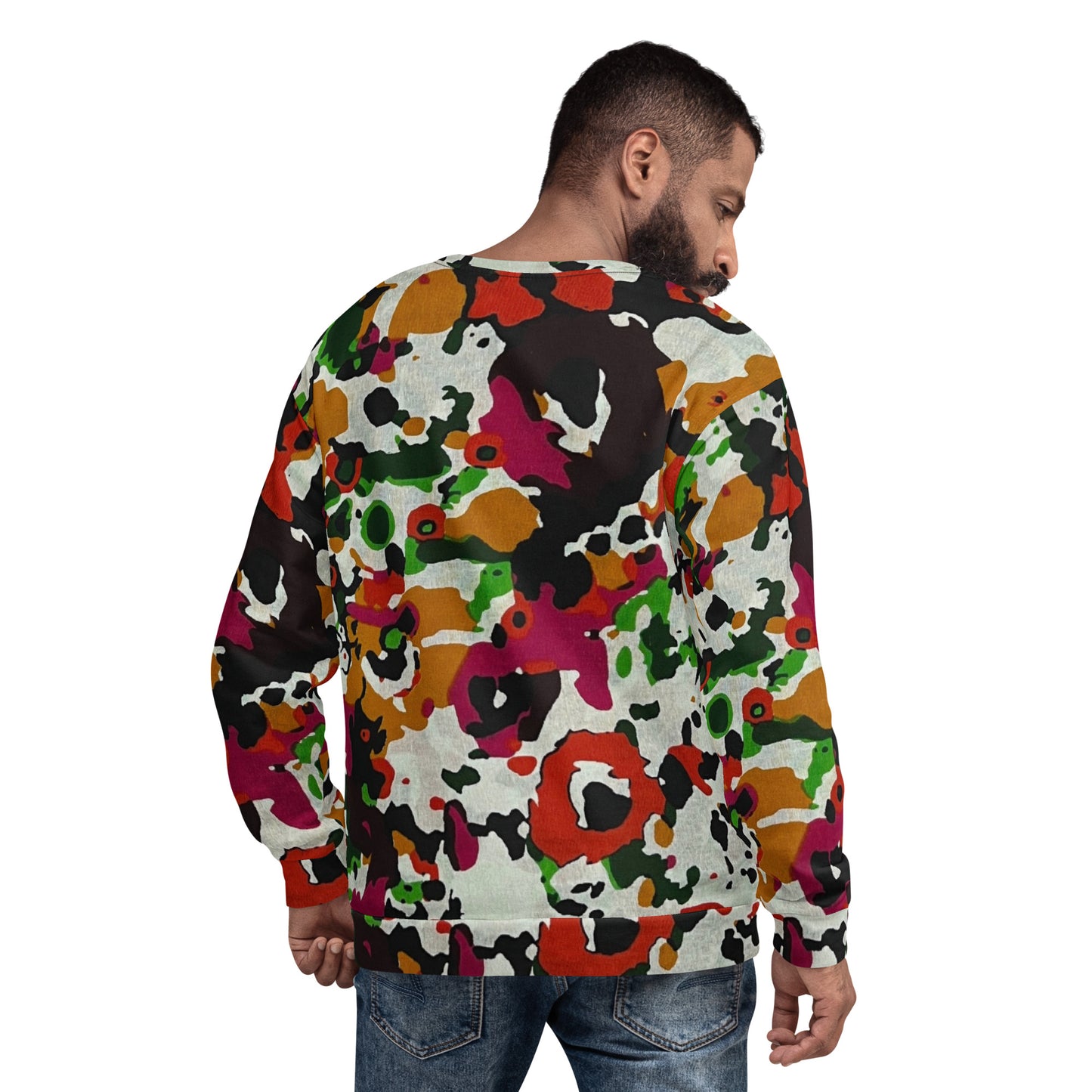 Multicolour Paint Ankara Unisex Sweatshirt