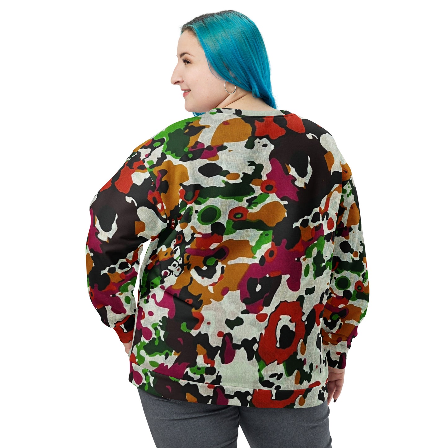 Multicolour Paint Ankara Unisex Sweatshirt