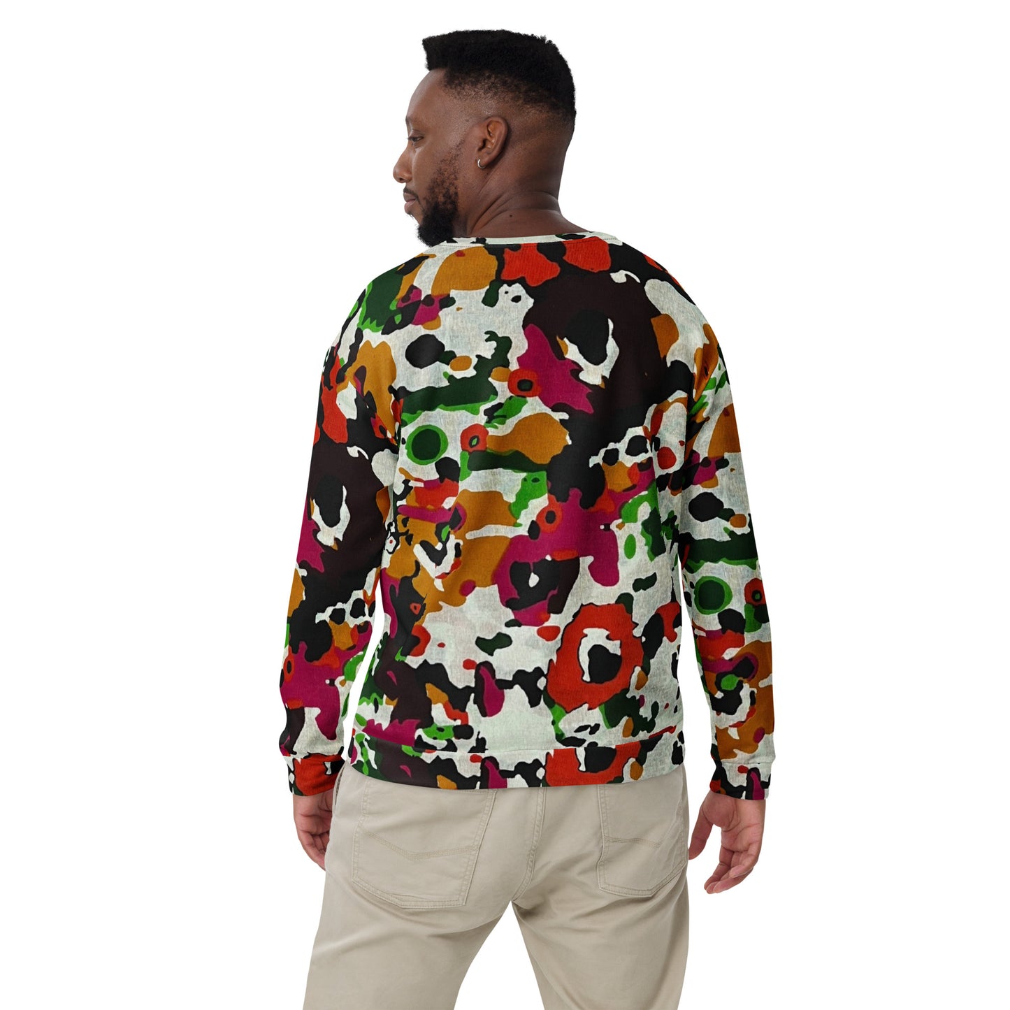 Multicolour Paint Ankara Unisex Sweatshirt