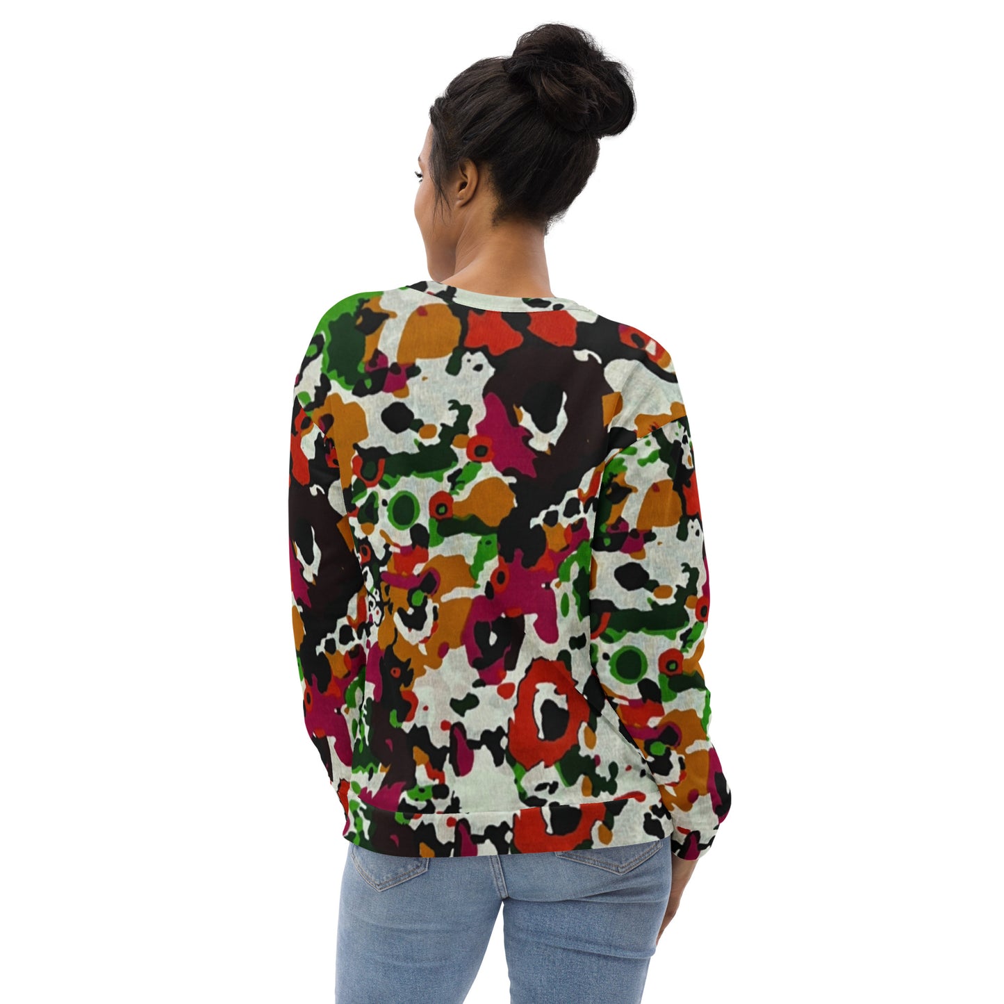 Multicolour Paint Ankara Unisex Sweatshirt