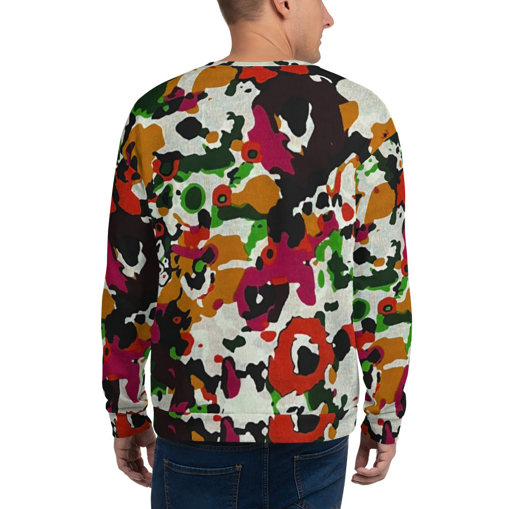 Multicolour Paint Ankara Unisex Sweatshirt