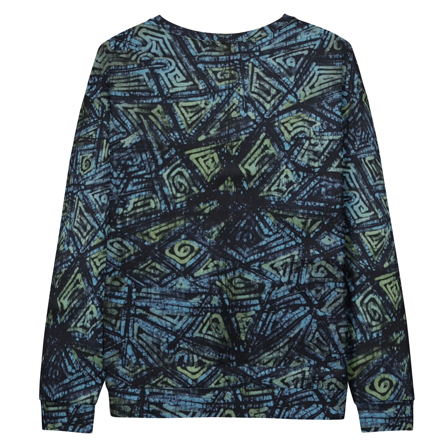 Blue Dotted Adire Unisex Sweatshirt