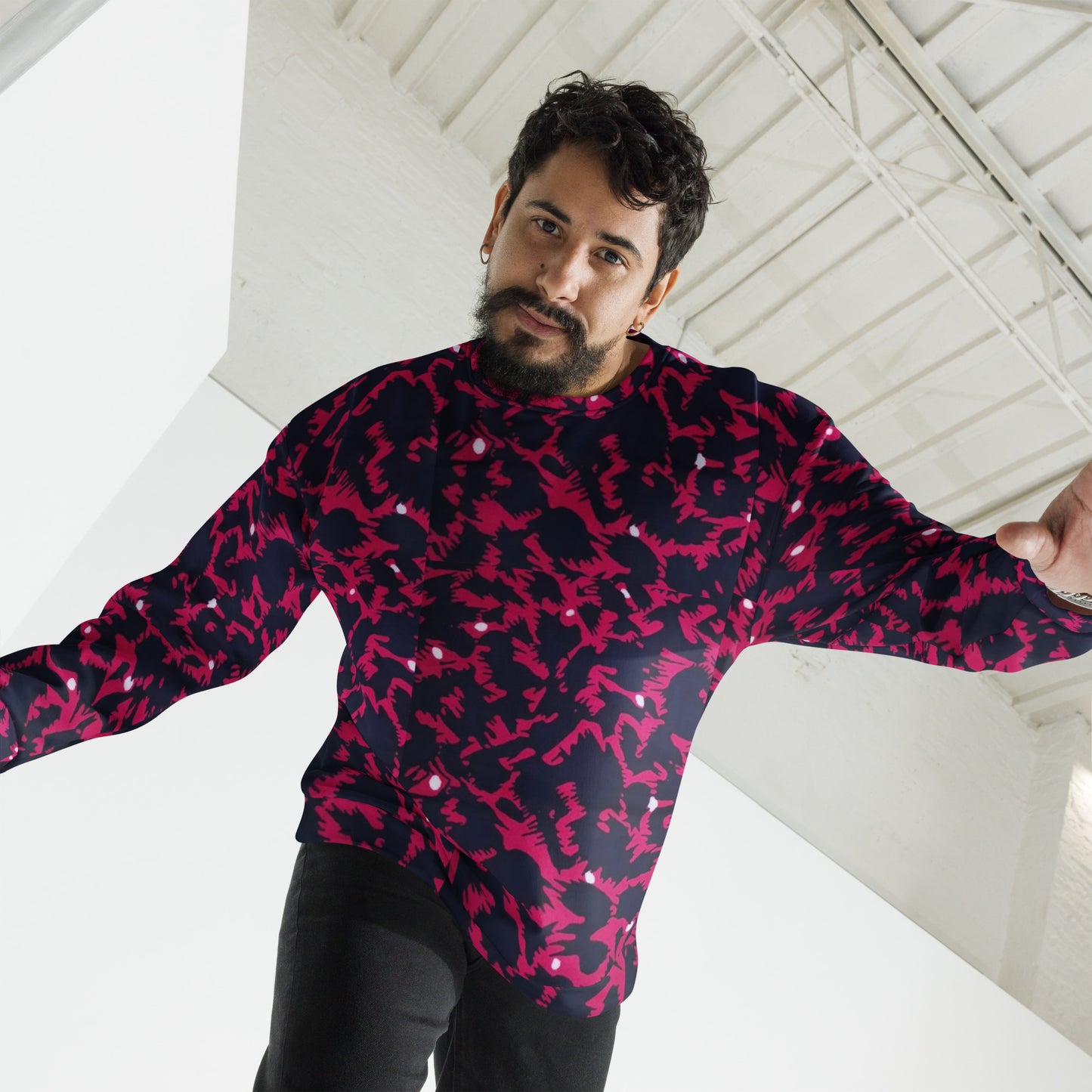 Pink Leopard Ankara Unisex Sweatshirt