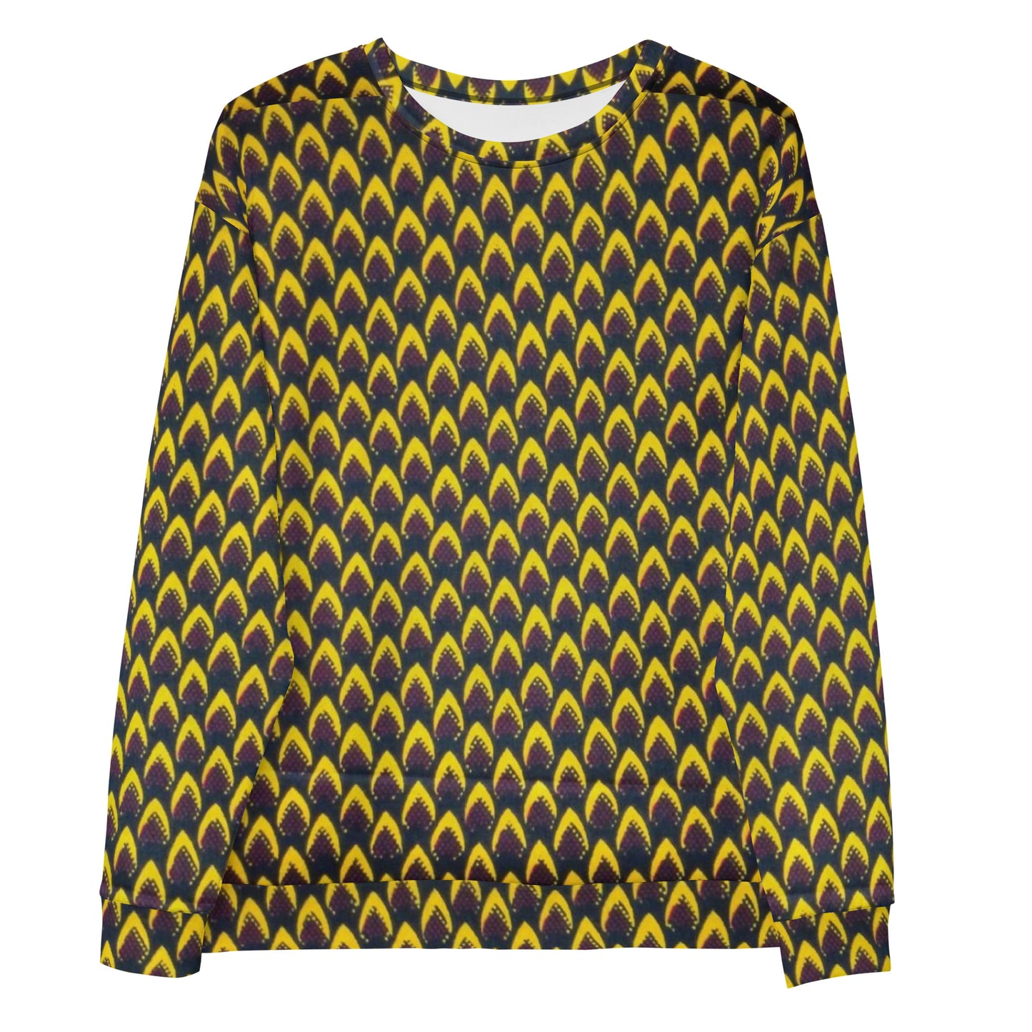 Yellow Flame Ankara Unisex Sweatshirt