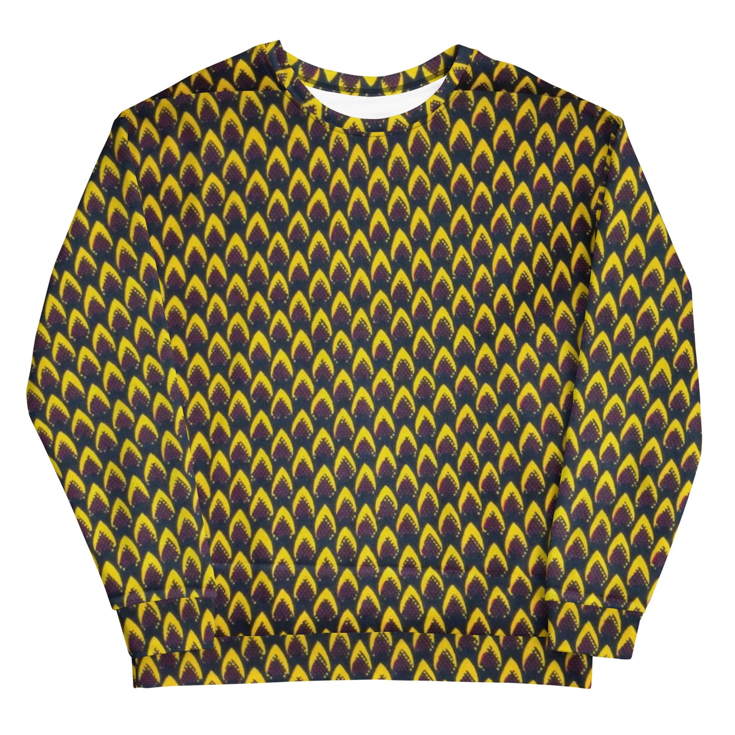 Yellow Flame Ankara Unisex Sweatshirt