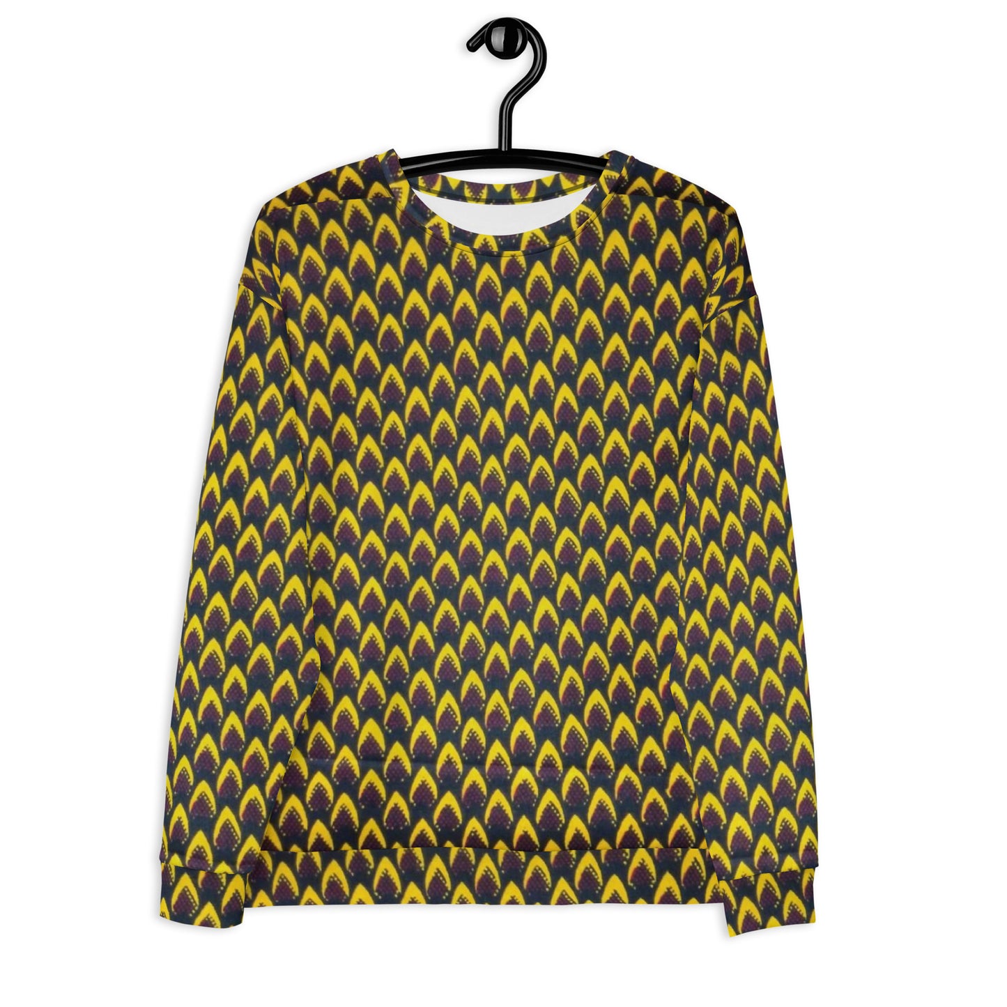 Yellow Flame Ankara Unisex Sweatshirt