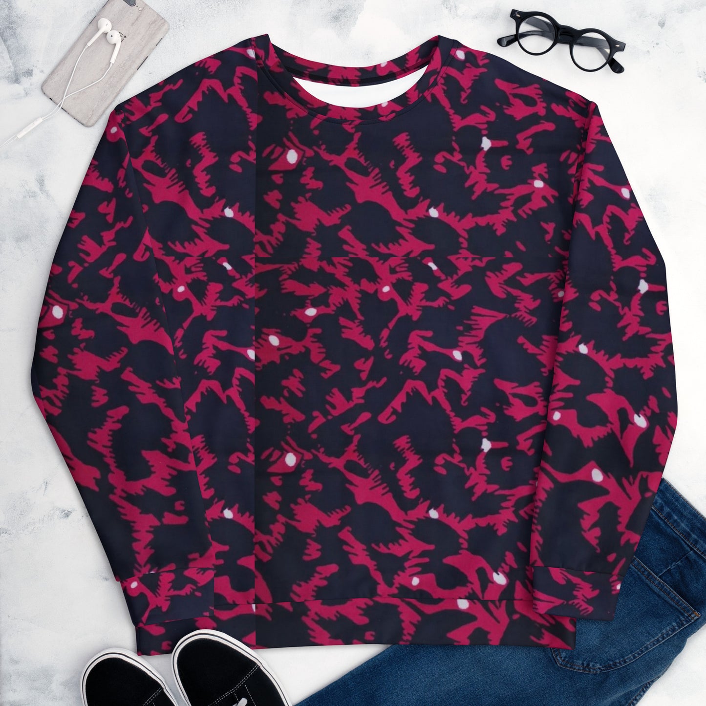 Pink Leopard Ankara Unisex Sweatshirt