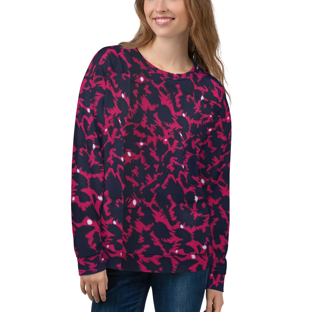 Pink Leopard Ankara Unisex Sweatshirt