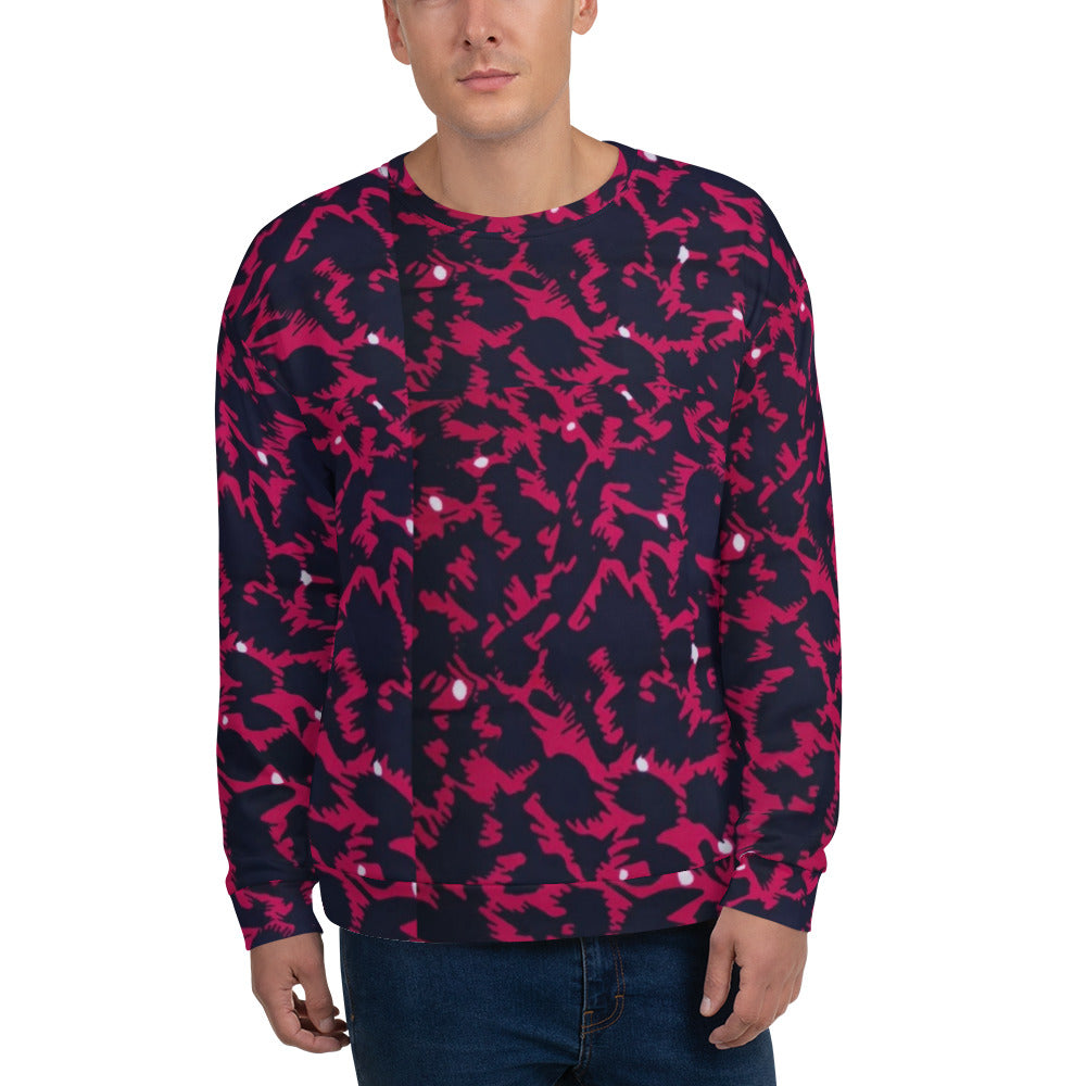 Pink Leopard Ankara Unisex Sweatshirt