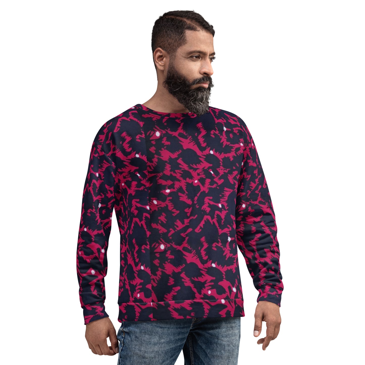 Pink Leopard Ankara Unisex Sweatshirt