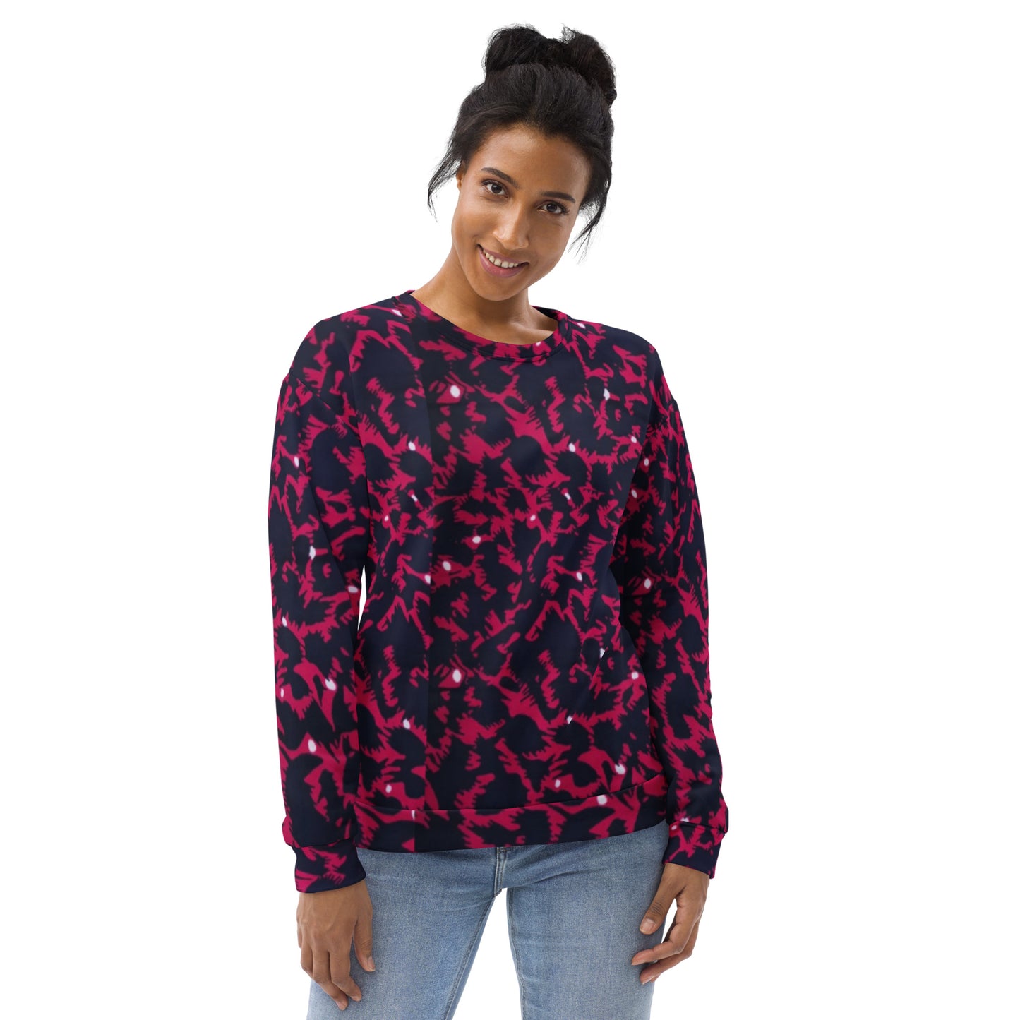 Pink Leopard Ankara Unisex Sweatshirt