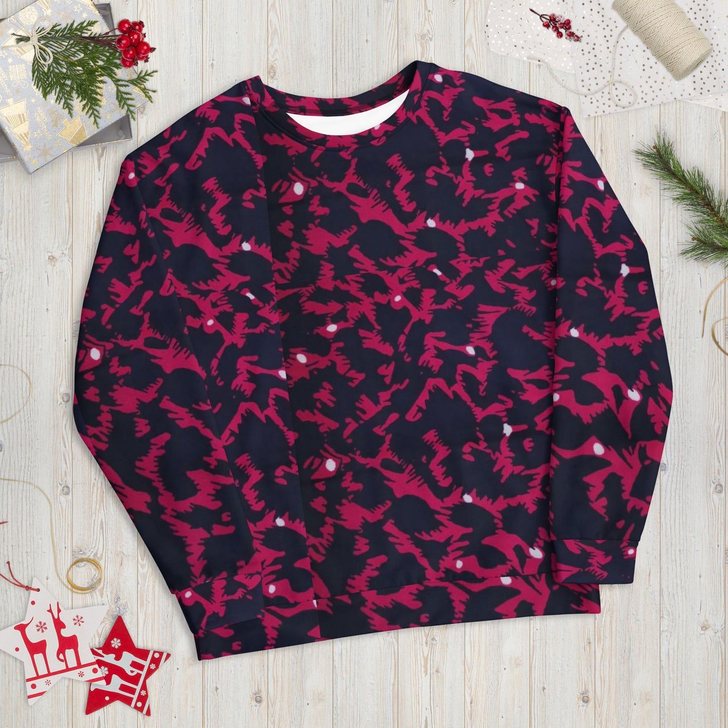 Pink Leopard Ankara Unisex Sweatshirt