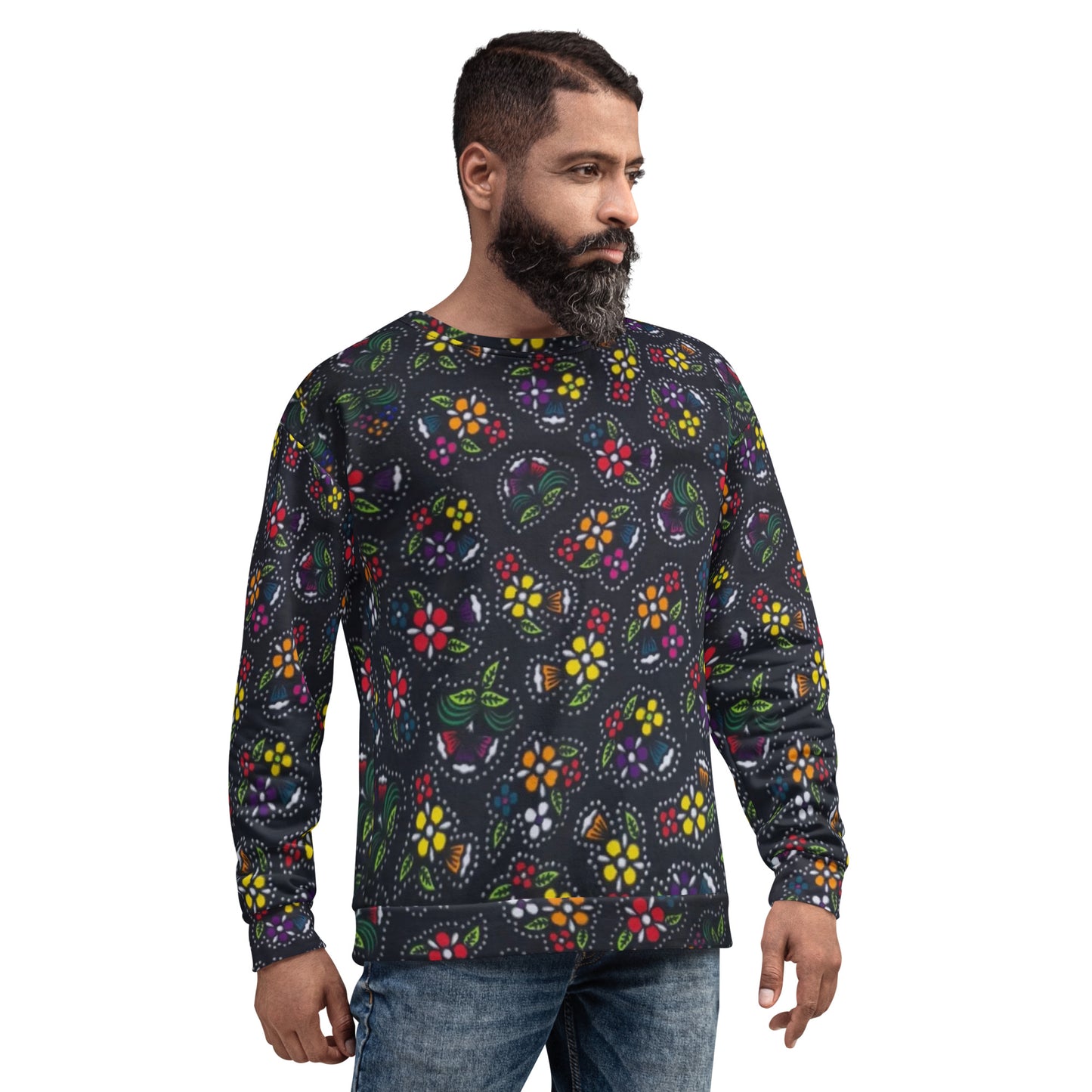 Multicolour Dark Ankara Unisex Sweatshirt