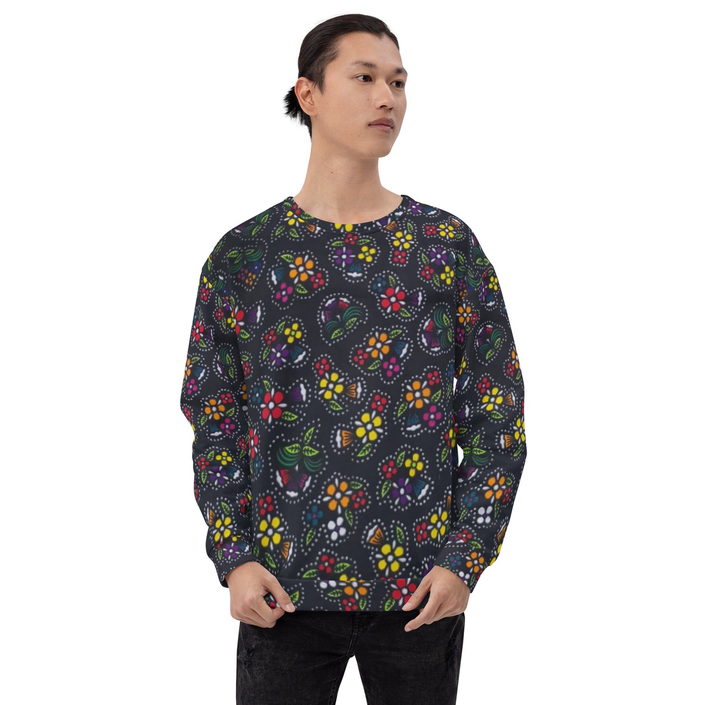 Multicolour Dark Ankara Unisex Sweatshirt