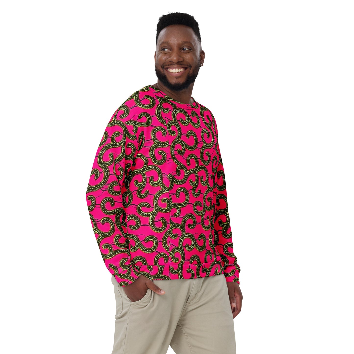 Pink Ankara Unisex Sweatshirt