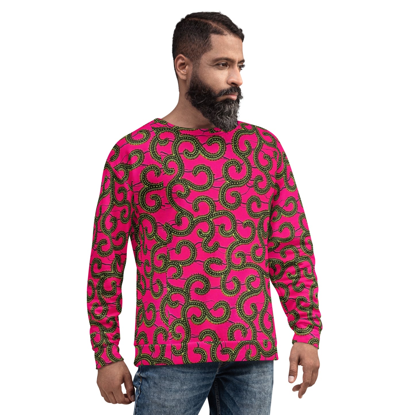 Pink Ankara Unisex Sweatshirt