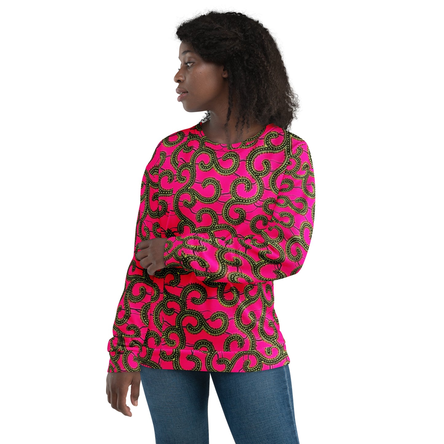 Pink Ankara Unisex Sweatshirt