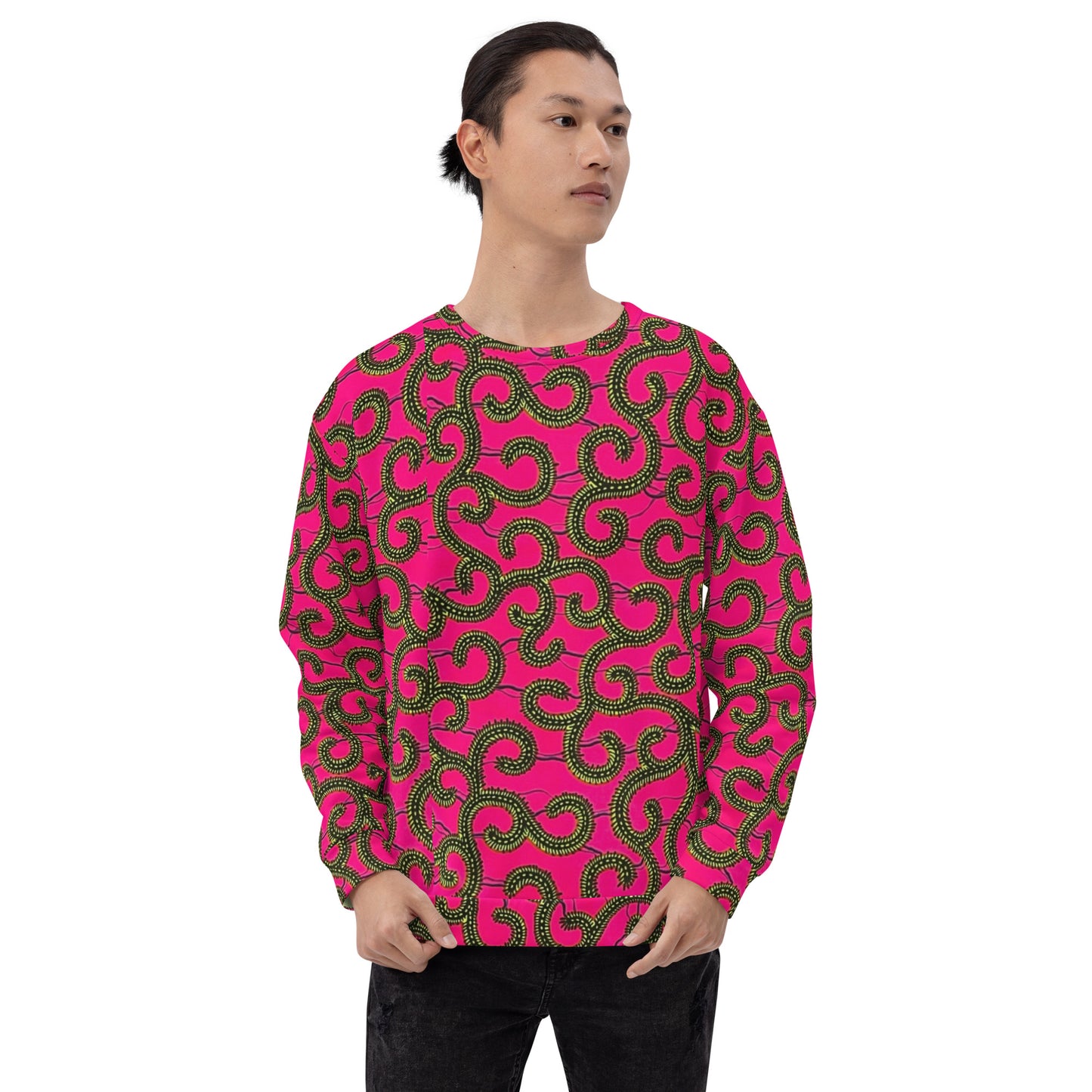 Pink Ankara Unisex Sweatshirt