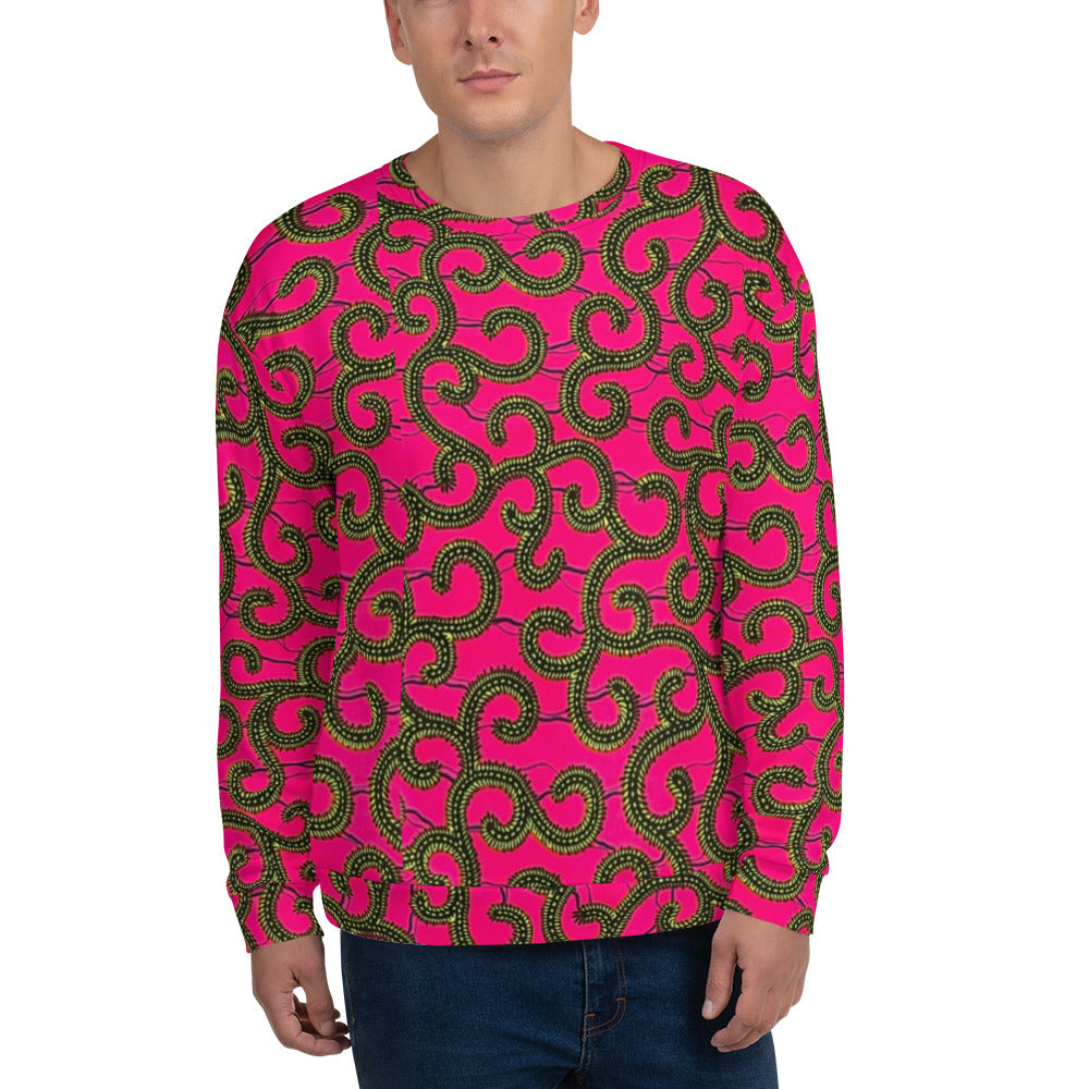 Pink Ankara Unisex Sweatshirt