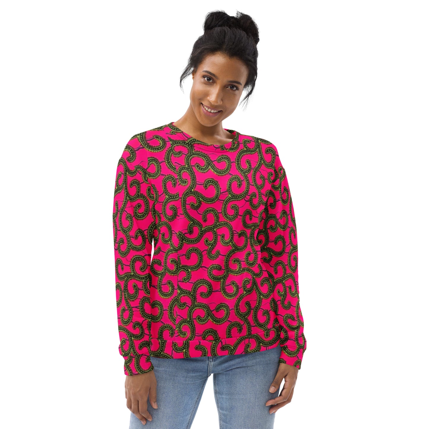 Pink Ankara Unisex Sweatshirt