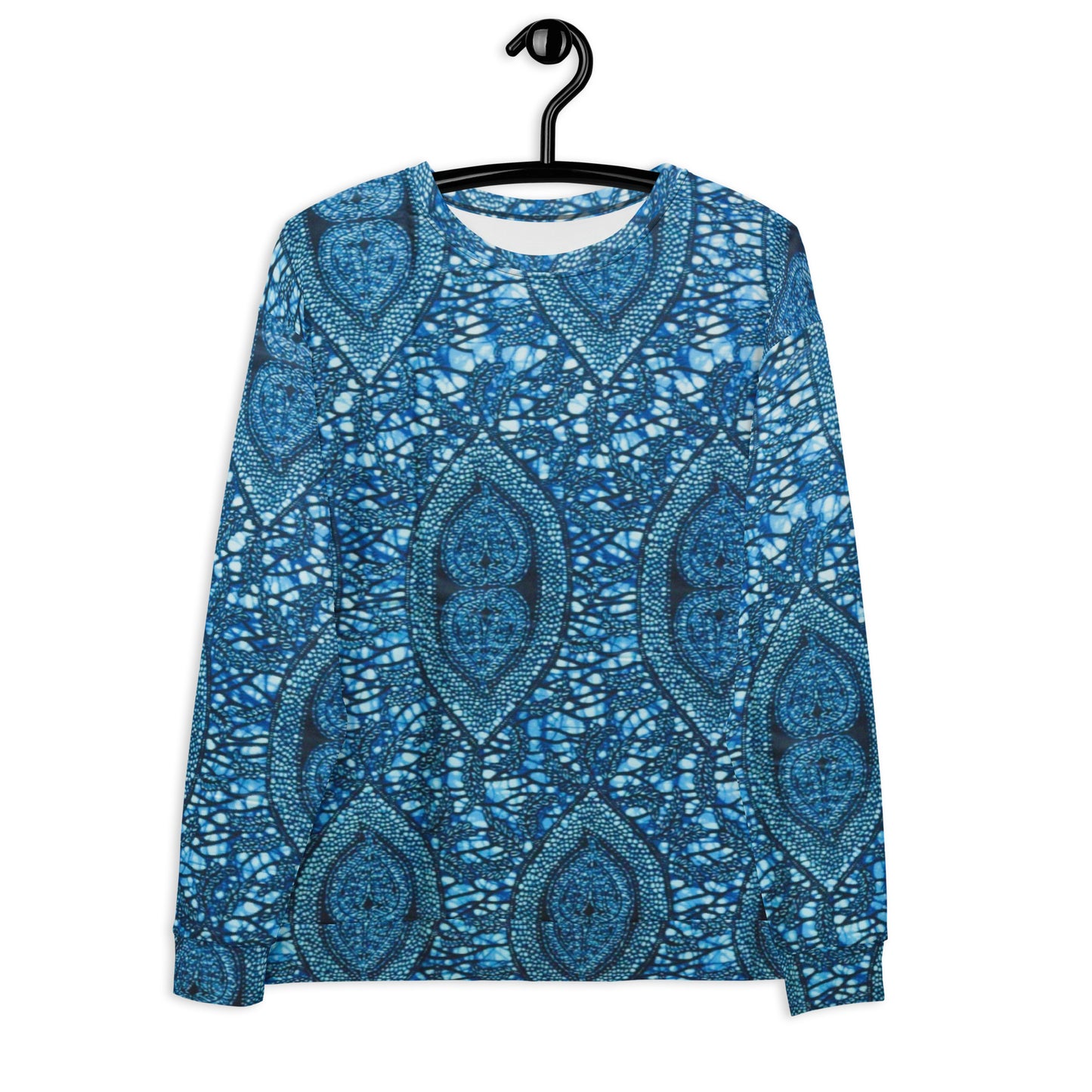 Blue Peas Ankara Unisex Sweatshirt