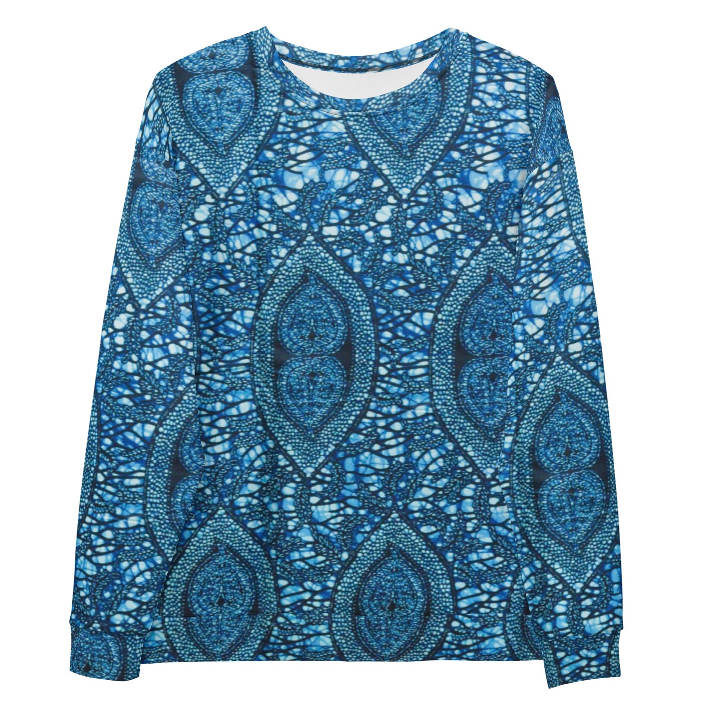 Blue Peas Ankara Unisex Sweatshirt