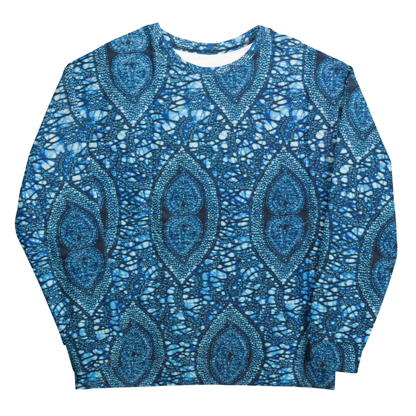 Blue Peas Ankara Unisex Sweatshirt