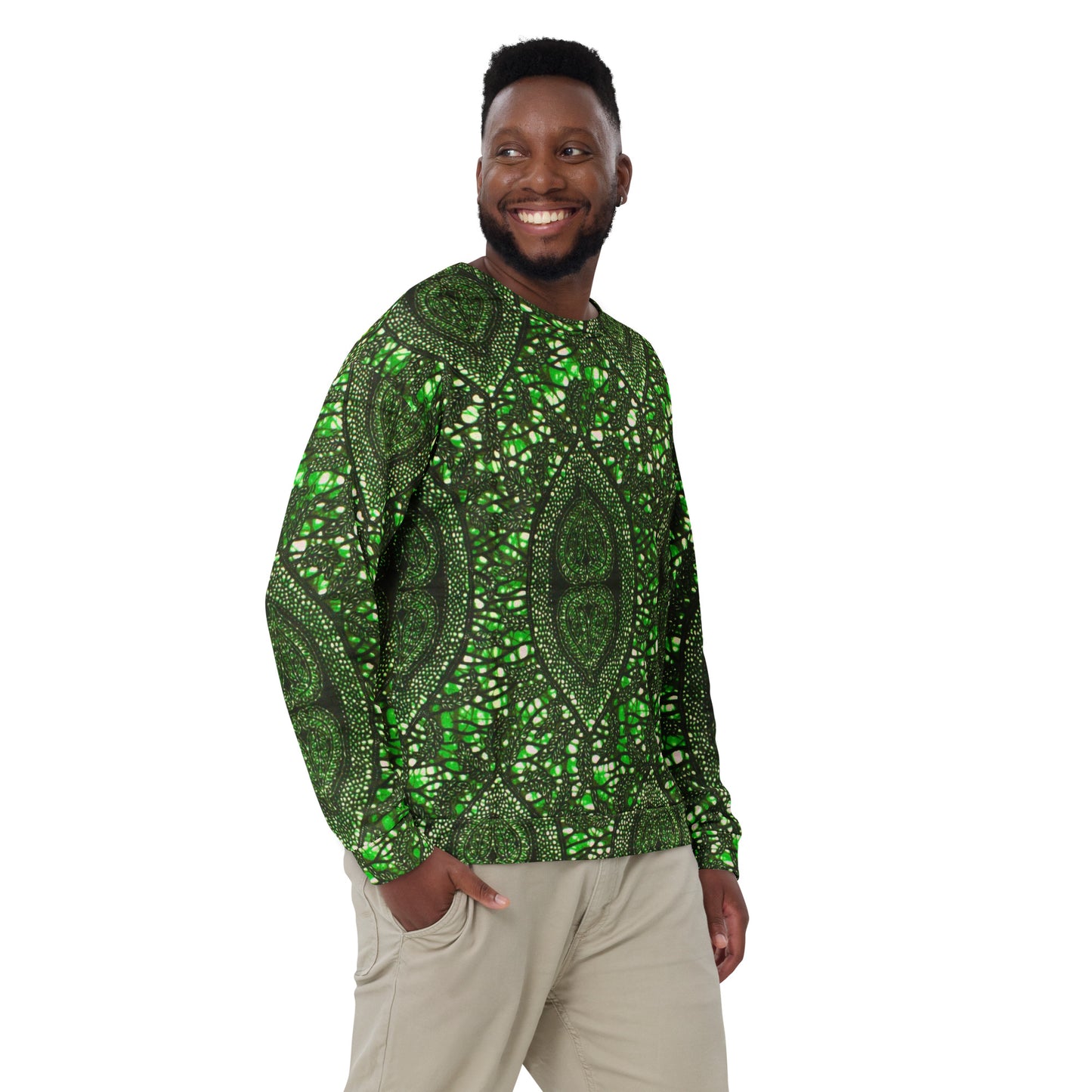 Green Peas Ankara Unisex Sweatshirt