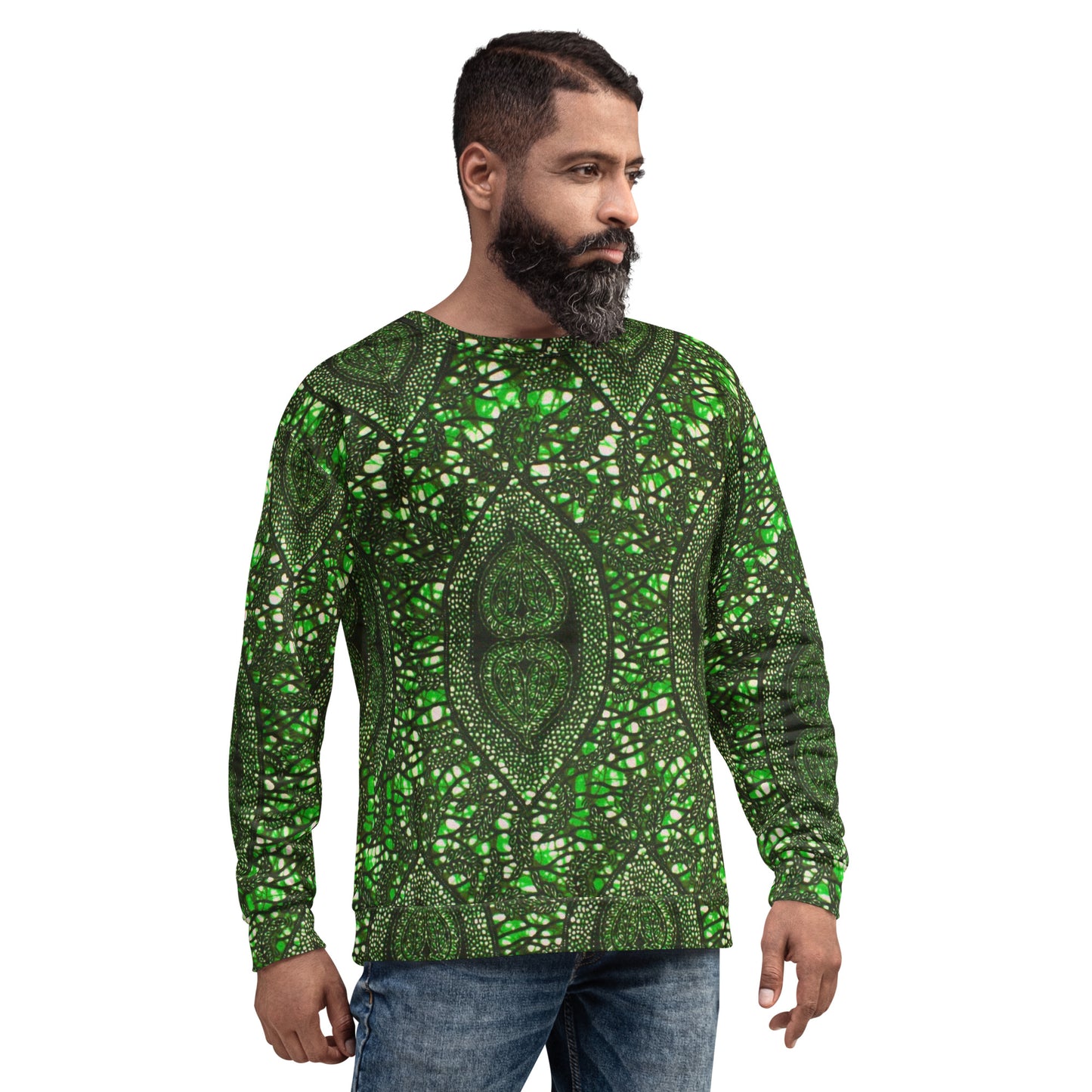 Green Peas Ankara Unisex Sweatshirt