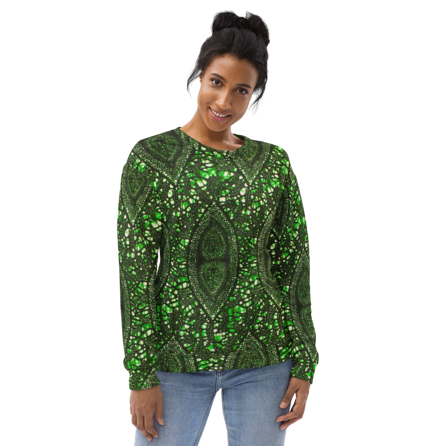 Green Peas Ankara Unisex Sweatshirt