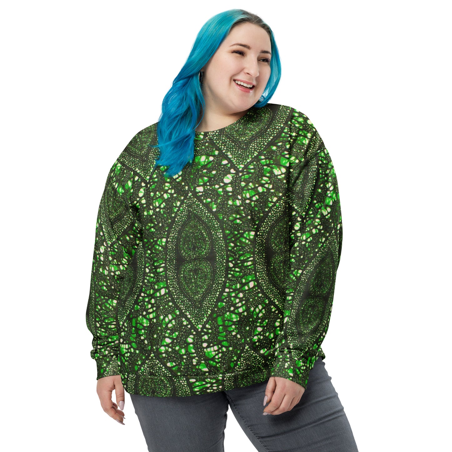 Green Peas Ankara Unisex Sweatshirt